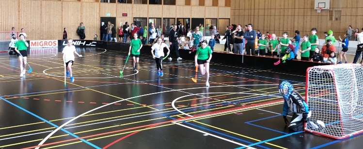 Kantonaler Schulsporttag Unihockey Primarschule in Sargans